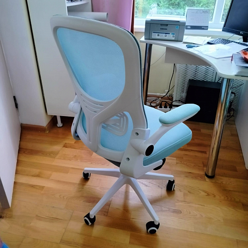 Компьютерное кресло Konfi gray / blue / white фото покупателя 191