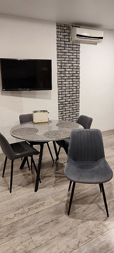 Стул на металлокаркасе Седа К кирпичный / черный фото покупателя 236