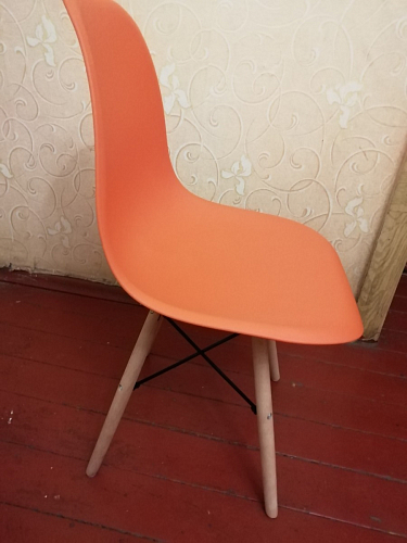 Пластиковый стул Eames PC-015 серо-голубой / дерево фото покупателя 52