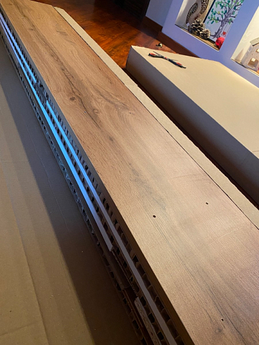 Письменный стол Лайт 03.243 дуб золотой (craft) / белый премиум фото покупателя 39