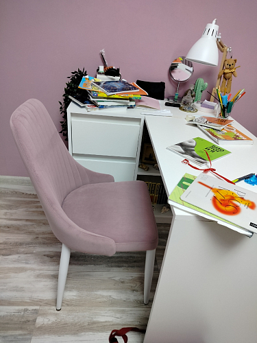 Стул на металлокаркасе Kora gray / black фото покупателя 186