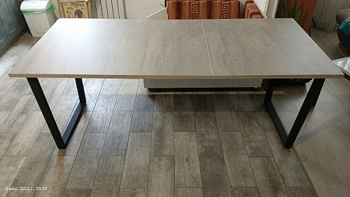 Деревянный стол Лота Лофт 140х80 белый матовый / бетон светлый фото покупателя 481