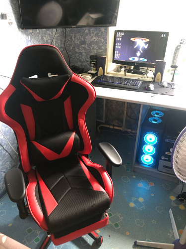 Компьютерное кресло Kano черное / красное фото покупателя 106