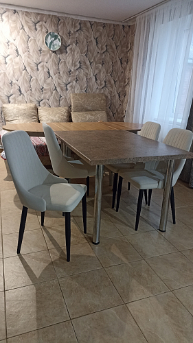 Стул на металлокаркасе Kora white / gray фото покупателя 40