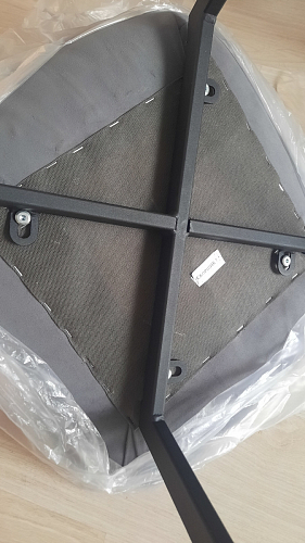 Стул на металлокаркасе Челси морская волна / черный фото покупателя 228