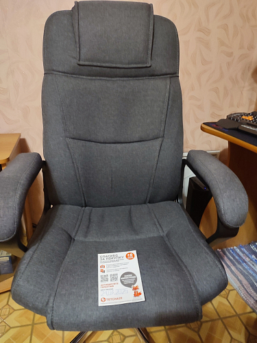 Компьютерное кресло Bergamo велюр бежевое фото покупателя 24