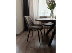 Стул на металлокаркасе Седа К крутящийся светло-серый  / белый фото покупателя 96