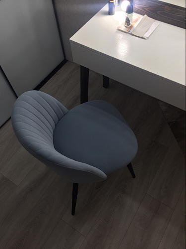 Стул на металлокаркасе Gabi 1 темно-серый / черный фото покупателя 327