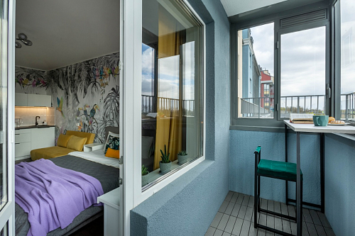 Барная стойка Дилан Лофт 120х60х90 бетон фото покупателя 131