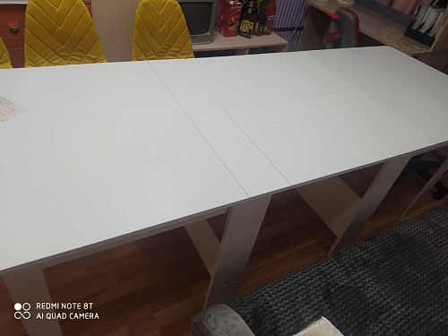 Стол обеденный раздвижной СтК7 дуб молочный фото покупателя 2