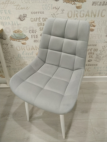 Стул на металлокаркасе Челси серый 02 / черный фото покупателя 19