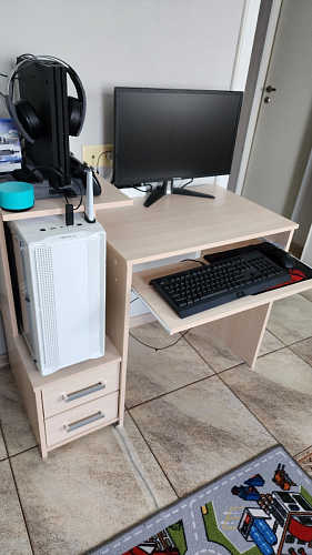 Компьютерный стол Джаз-24 правый дуб сонома фото покупателя 16