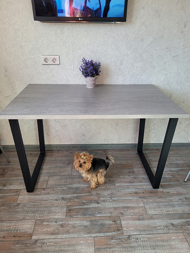 Деревянный стол Лота Лофт 120x75 дуб крафт табачный / черный матовый фото покупателя 103