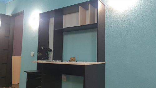 Стол компьютерный КСТ-16 бетон / белый фото покупателя 14