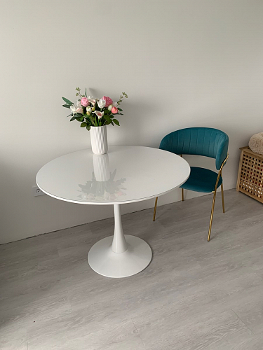 Стул на металлокаркасе Kamelia темно-серый / золотой фото покупателя 32