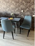 Стул на металлокаркасе Kora light blue / white: отзыв о товаре