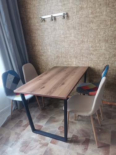 Стол раскладной Лота Лофт 120 25 мм юта / черный матовый фото покупателя 141