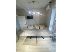 Керамический стол Вилли 140 (200) х 80 белый мрамор alpin white / snow white / белый фото покупателя 42