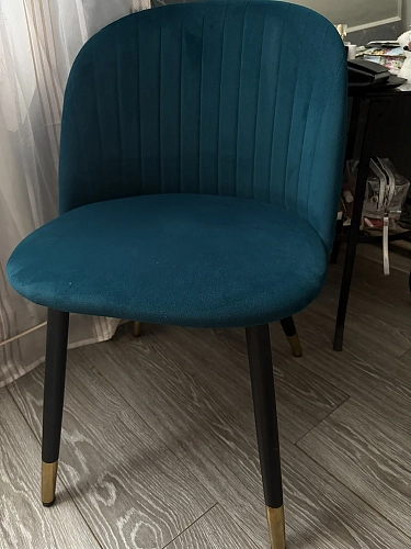 Стул на металлокаркасе Gabi green / black фото покупателя 40