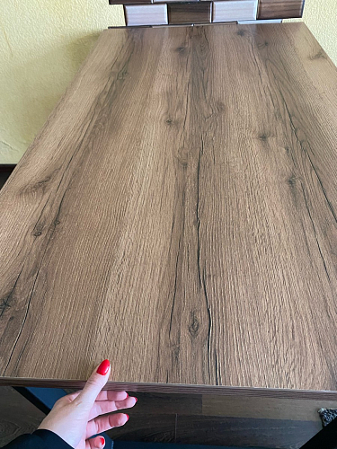 Деревянный стол Лота Лофт 120x75 дуб крафт табачный / черный матовый фото покупателя 121