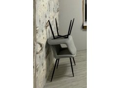 Стул на металлокаркасе Седа К крутящийся светло-серый  / белый фото покупателя 168