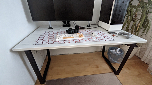 Стол Лота Лофт 140 25 мм черный матовый / бетон фото покупателя 209