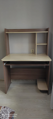 Компьютерный стол Грета-2 белый / дуб крафт золотой фото покупателя 18