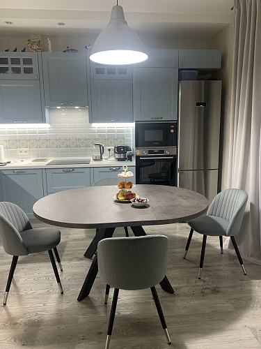 Стул на металлокаркасе Gabi gray / black фото покупателя 4