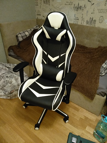 Компьютерное кресло Racer черное / бежевое фото покупателя 169