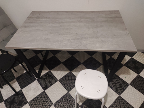 Деревянный стол Лота Лофт 120x75 дуб крафт табачный / черный матовый фото покупателя 895