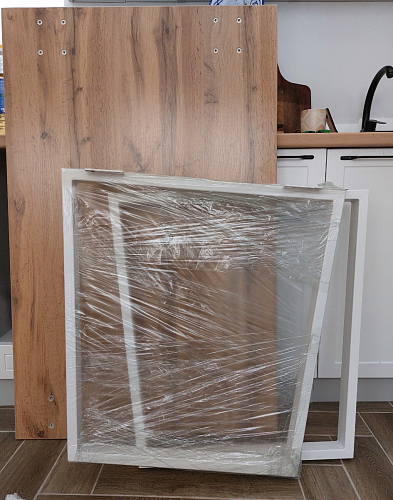 Стол раскладной Лота Лофт 120 25 мм юта / черный матовый фото покупателя 268