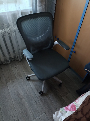 Компьютерное кресло Konfi gray / blue / white фото покупателя 209