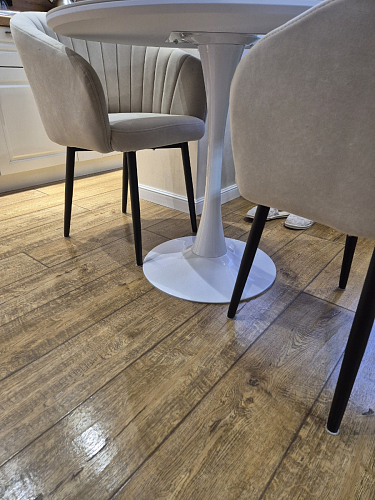 Стол Тулип 90х73 дуб вотан / белый фото покупателя 63