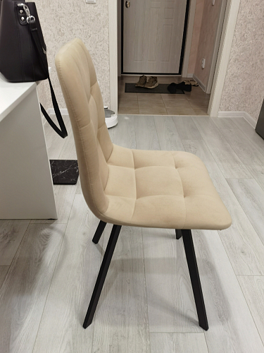 Стул на металлокаркасе Чилли К черный / зеленый фото покупателя 277