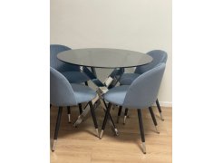 Стул на металлокаркасе Gabi 1 бежевый / черный с серебряными наконечниками фото покупателя 646