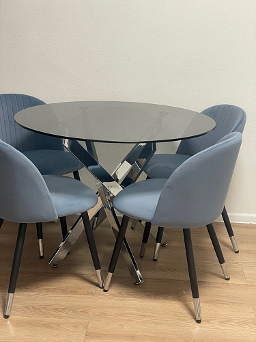 Стул на металлокаркасе Gabi gray / black фото покупателя 646