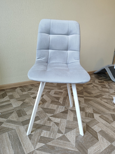 Стул на металлокаркасе Чилли бежевый / белый каркас фото покупателя 441