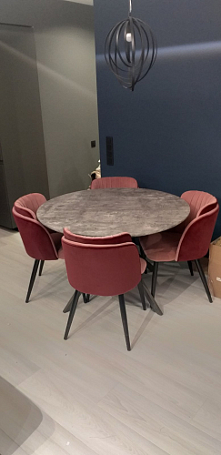 Деревянный стол Ralf 120 серая лава фото покупателя 1