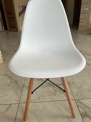 Пластиковый стул Eames PC-015 серо-голубой / дерево фото покупателя 193