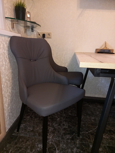 Стул на металлокаркасе Neli white / black фото покупателя 3