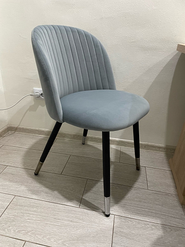 Стул на металлокаркасе Gabi gray / black фото покупателя 130