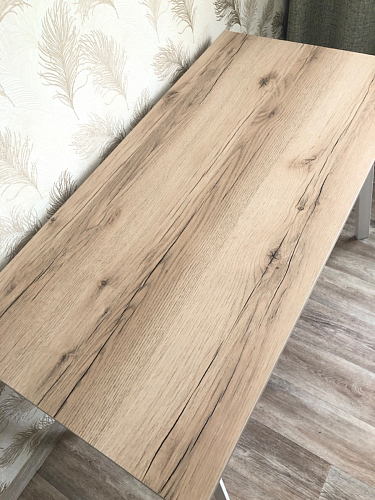 Стол Тринити Лофт 120 32 мм бетон / черный матовый фото покупателя 544