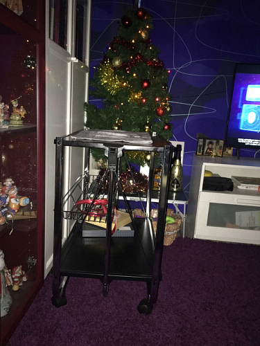 Столик сервировочный SC-5119 складной черный фото покупателя 45