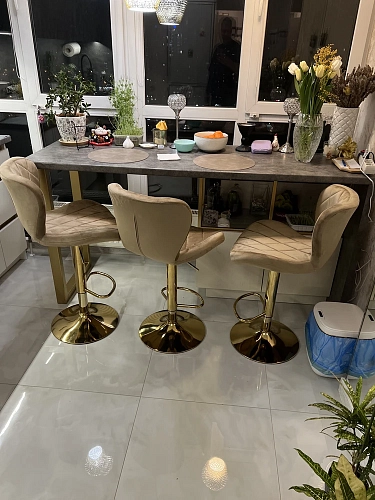 Барный стул Porch white / chrome фото покупателя 8