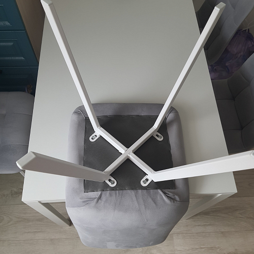 Стул на металлокаркасе Чилли К кирпичный / черный фото покупателя 288