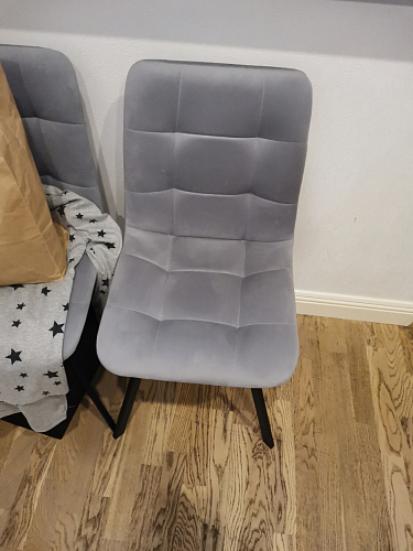 Стул на металлокаркасе Чилли синяя ткань / белый фото покупателя 1370