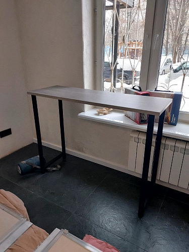 Барная стойка Дилан Лофт 120х60х90 бетон фото покупателя 59