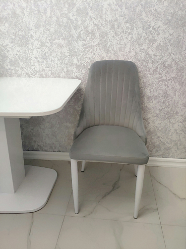 Стул на металлокаркасе Kora green / black фото покупателя 83