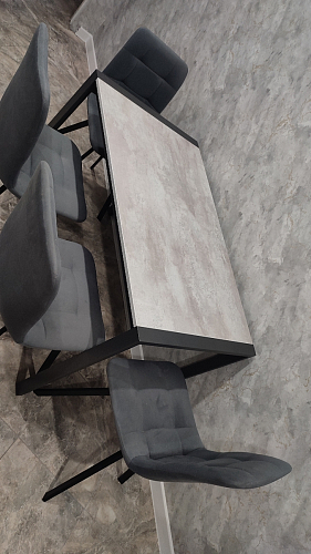 Стол Центавр дуб галифакс / черный матовый фото покупателя 12