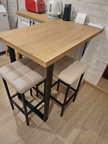 Барный стул Лофт катания лаванда / белый матовый фото покупателя 268